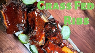 Grass Fed Beef Ribs With Homemade Lingonberry BBQ Sauce [upl. by Aicilf]