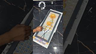 Golden Floral Decorative Piece Craft short youtubeshort reel viral trending diycrafts golden [upl. by Kala]