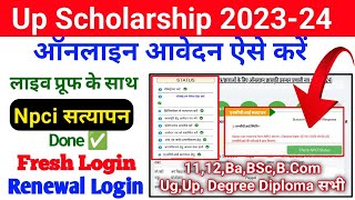 Scholarship Status Not Received From Npci Server Problem  Up Scholarship 202324 Apply Npci Problem [upl. by Dieter]