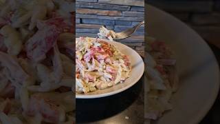 Kritharaki Nudelsalat mit 3 Zutaten mega lecker schnell und einfach Top Rezept für faule 😅 easy [upl. by Dunseath]