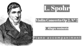 Spohr  Violin concerto Op 2 Nº 2 I mov  Piano accompaniment [upl. by Durr]