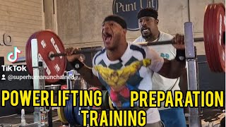 POWERLIFTING PREPARATION TRAINING FOR COMPETITION [upl. by Yraccaz]