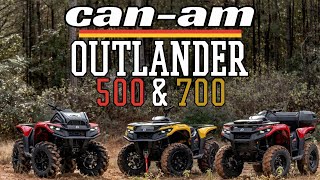 2023 CanAm Outlander 500 amp 700 All new ATVs from CanAm [upl. by Akinet]