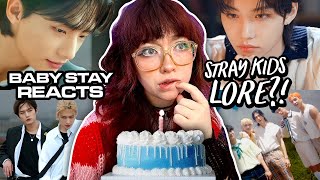 BABY STAY Uncovers SKZ LORE  FIRST REACTIONS  Mixtape On Track B Me Mixtape Oh The View MV [upl. by Nahtal]