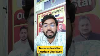 Transcendentalism in American literature saityanetclasseshisar ugcnetenglishcoaching [upl. by Nirre]