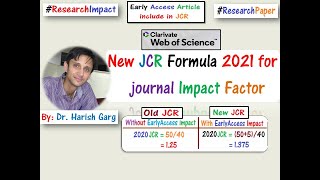 Clarivate Web of Science Introduce New JCR Formula 2021 for Journal Impact Factor [upl. by Chelton]