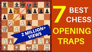 7 Best Chess Opening Traps [upl. by Sonafets488]