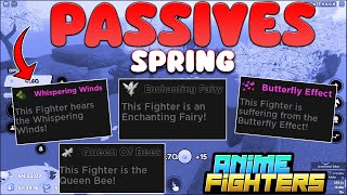 🚨NUEVAS PASIVAS DE PRIMAVERA EN ANIME FIGHTERS ROBLOX [upl. by Jaf]