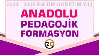 AÖF Anadolu Üniversitesi 2024 PEDAGOJİK FORMASYON EĞİTİMİ SERTİFİKA PROGRAMI BAŞVURULARI [upl. by Mcculloch]