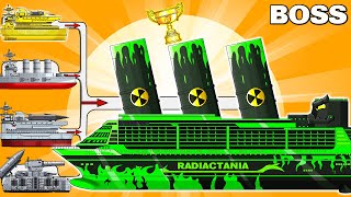 MEGA BOSS RADIACTANIATANIC vs MEGA TANK  Cartoons about tankNina tank cartoon [upl. by Jaquith889]