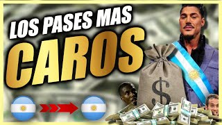 💵EN TU CARA TRANSFERMARKT  ̶F̶i̶c̶h̶a̶j̶e̶s̶ compras de jugadores mas caras entre clubes argentinos [upl. by Enelyk]