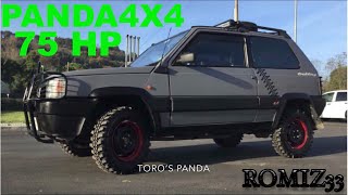 Panda 4x4 EXTREEM upgrade motore punto 75CV [upl. by Anav]