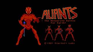 Atari ST  Aliants Intro amp Gameplay [upl. by Bergen]