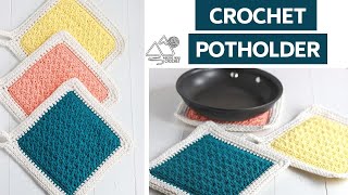 CROCHET Crochet Potholder Pattern Crochet Hot Pad Pattern by Winding Road Crochet [upl. by Wells861]