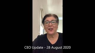 CEO Update 28 August 2020 [upl. by Amadus]