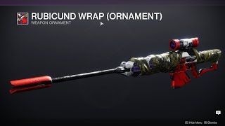 HOW TO GET RUBICUND WRAP ORNAMENT  DESTINY 2 [upl. by Marvin]