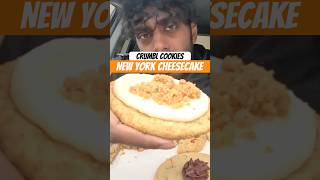 New York Cheesecake From Crumbl Cookies Review  CrumblCookies Cookies Cheesecake fyp Hungry [upl. by Ylrebme]