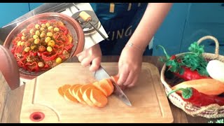 Delicious Ground Beef amp Vegetable Tagine Recipe  Easy Moroccan Comfort Food [upl. by Yajeet920]