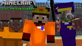 EVIL PRISON GUARDS   Minecraft Escapists 2 1 [upl. by Nymzaj]