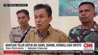 Bantuan Telur Untuk Ibu Hamil Diambil Kembali Usai Difoto  REDAKSI PAGI 081024 [upl. by Chansoo]