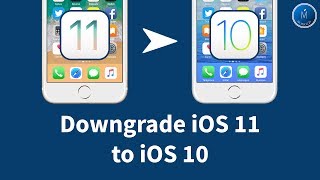 ► Comment Downgrade Désinstaller de iOS 11 à iOS 10📲 Sans Perdre de Données PCMAC◄ [upl. by Eradis]