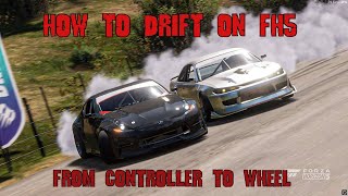 How to Drift in Forza Horizon 5  Going from controller to wheel [upl. by Akiraa]