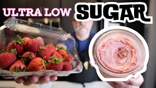 Ultra Low Sugar Strawberry Sorbet in Ninja Creami [upl. by Adnoral447]