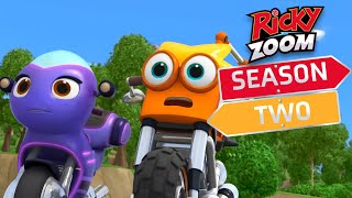 Troys Little Trick ⚡️Season Two ⚡️ Motorcycle Cartoon  Ricky Zoom [upl. by Eltsirhc]