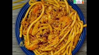 Pasta con Camarones al Chipotle [upl. by Ferna144]