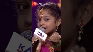 Saregamapa Lil Champs Season3 Shorts Zee Tamil Entertainment [upl. by Adham947]