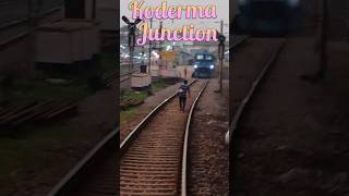 Our Train leave at Koderma Junction With wag 11 view koderma railwaystation indianrailways trip [upl. by Itsyrk]