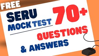 70 SERU TFL Multiple Choice  SERU tfl MOCK Test practice  SERU Questions Answers [upl. by Teriann]