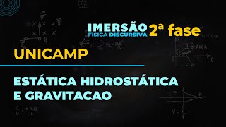 Aula 4  UNICAMP 17h Estática Hidrostática e Gravitação IMERSÃO 2ª fase 2024🐧 Professor Pinguim [upl. by Bourgeois320]