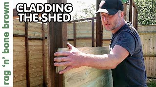 Cladding The Shed With Shiplap PART 4 SHED BUILD PROJECT [upl. by Ellerihs766]