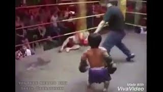 dwarf vs midget best kickboxing k1 fight ko knock out [upl. by Rausch]