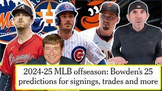 Reacting To 25 NEW MLB Offseason Predictions From Jim Bowden Bellinger To The Astros LOL [upl. by Eiraminot]