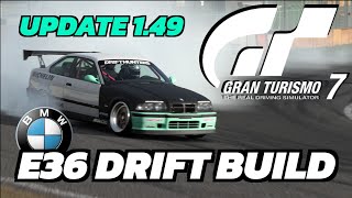 Gran Turismo 7 Update 149 BMW E36 Drift Build  Lap  Setup [upl. by Edris388]