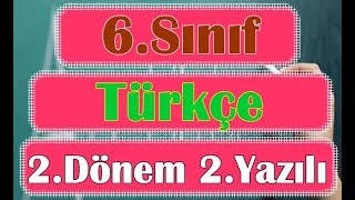 6Sınıf TÜRKÇE 2 Dönem 2 Yazılı Soruları ve Çözümü [upl. by Ynaffyt635]