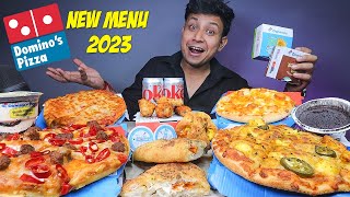 Dominos Mukbang Champaran Mutton Paneer Tikka The 4 Cheese Double Cheese Margherita with Sides [upl. by Naaman]