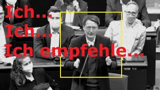 Eine Zumutung  Lauterbach stottert im Bundestag quotIch tingele nicht durch Talkshowsquot [upl. by Aneliram]