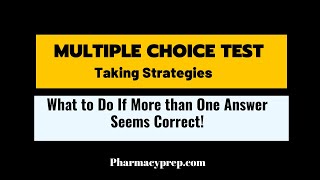 MCQ Test Taking Strategies If two answers are similar [upl. by Mila115]