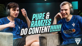 NEW PURE and RAMZES try to read each others lips  Tundra Esports [upl. by Annaigroeg]