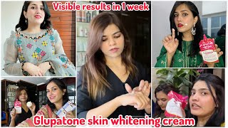 Glupatone skin whitening cream  visible results in 1 week [upl. by Drallim541]