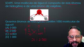 Uma molécula de água é composta de dois átomos de hidrogênio e de uma átomo de oxigêniomaths fly [upl. by Aenea]