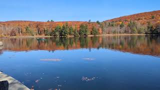 Benedict pond at Beartown State Forest Monterey Massachusetts October 22nd 2024 [upl. by Farika]