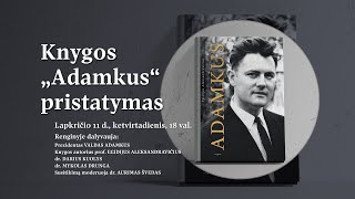 Prof Egidijaus Aleksandravičiaus knygos „Adamkus“ pristatymas [upl. by Aynotahs628]