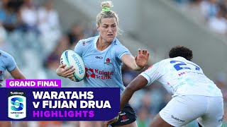 Waratahs v Fijian Drua Highlights  Grand Final  Super Rugby Womens 2024 [upl. by Tamra964]