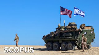 Ready to attack LCAC Marine Troops Make a quick landing in Israel [upl. by Aznerol]