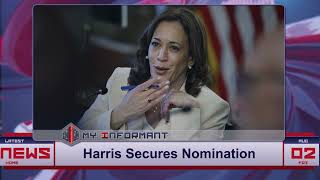 Virtual Power Move Kamala Harris to Snatch DNC Nomination Unopposed [upl. by Arikehs406]