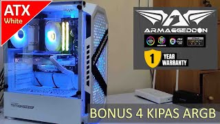 Armaggeddon Tritron Pro 200 White  Nyobain Casing Gaming ATX terbaru besutan lokal yang terjangkau [upl. by Annais]